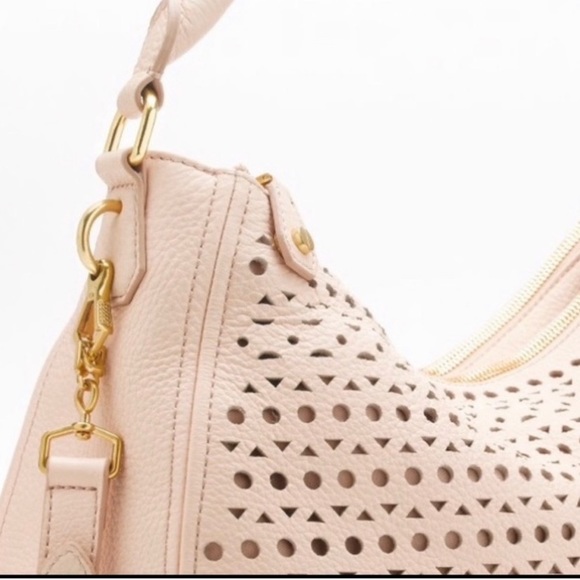 J. Crew Blush Pink Biennial Cutout Hobo Purse - Picture 3 of 16